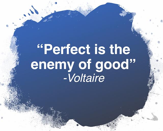 Image for post titled Perfect is the Enemy