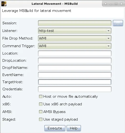 Figure 3 — MSBuild menu options