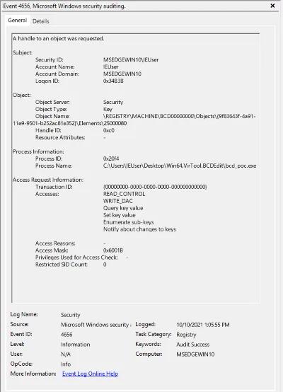 Windows Event ID 4656
