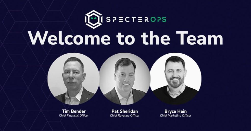 SpecterOps Expands Executive Team Following $75M Series B, Adding New CFO, CRO and CMO to Accelerate Growth in Identity Risk Management