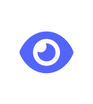 Blue eye icon