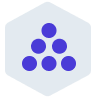 6 dots in a pyramid