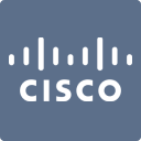 Grey and white Cisco logo