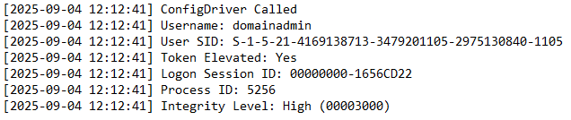 DCOM Lateral Movement BOF Logfile