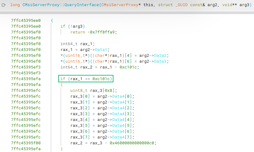 QueryInterface Implementation for IMsiServer