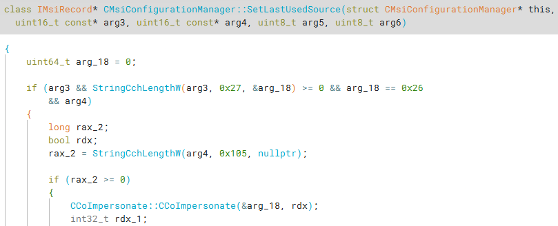 DCOM Server Implementation of SetLastUsedSource