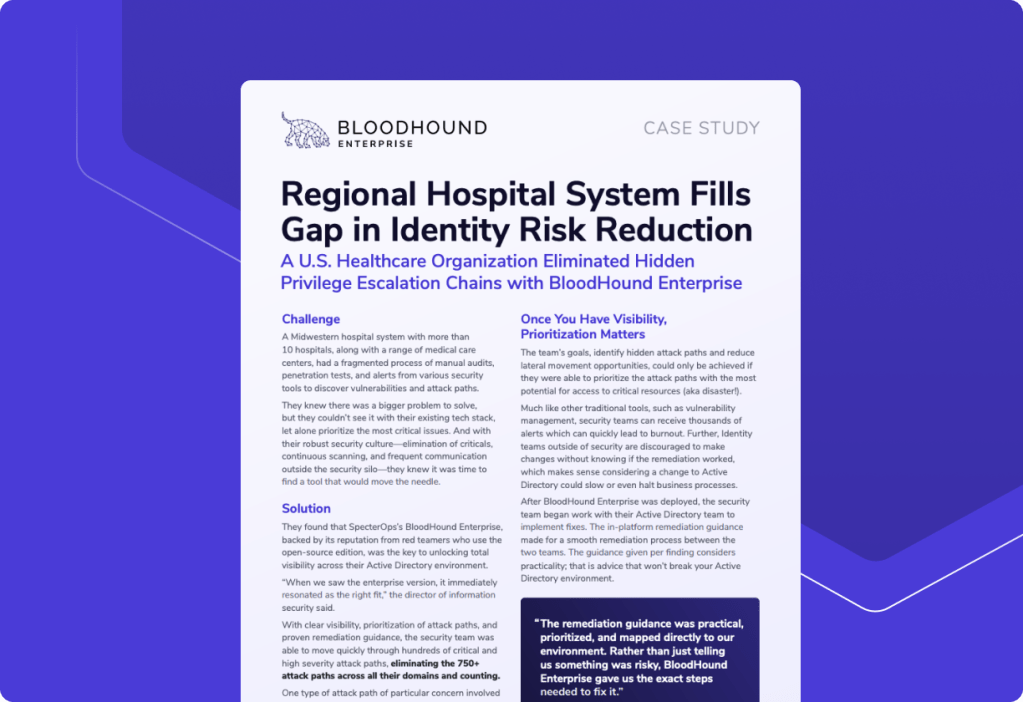Regional Hospital System Fills Gap in Identity Risk Reduction