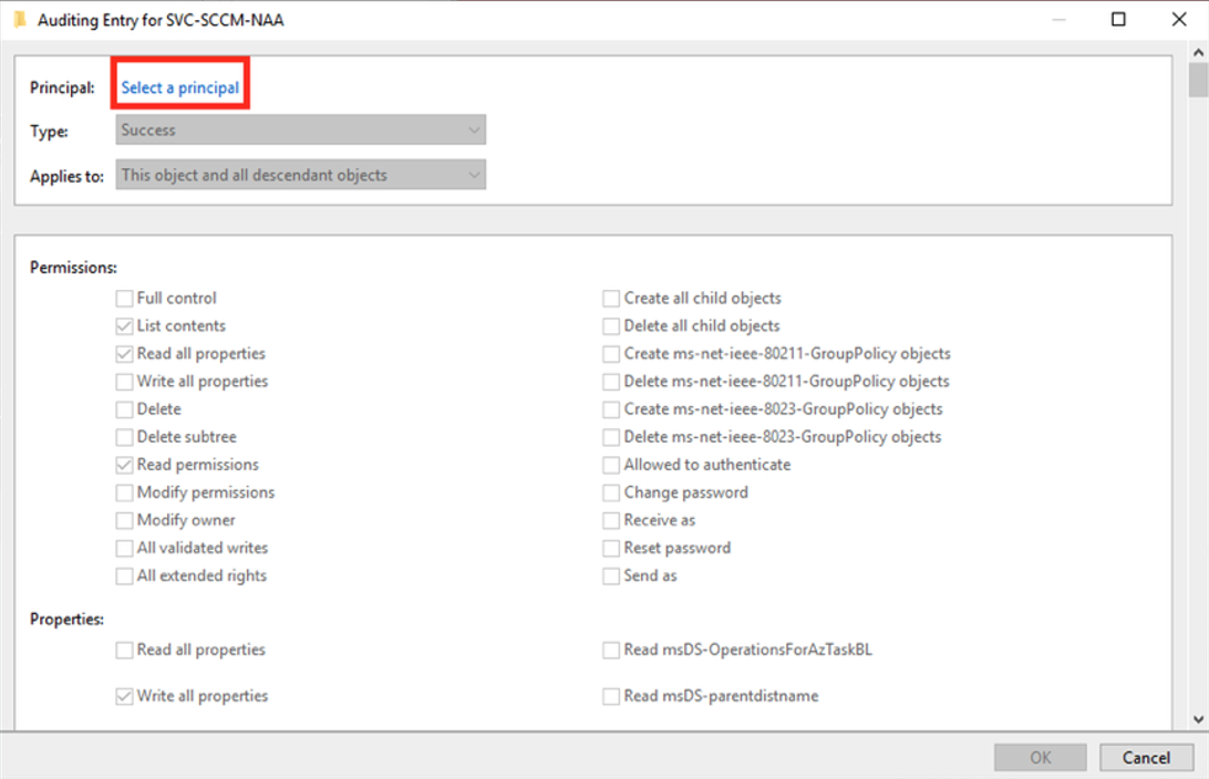 Selecting a Principal to Audit