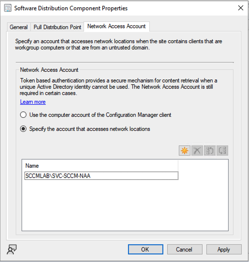 Adding the Canary NAA to Configuration Manager