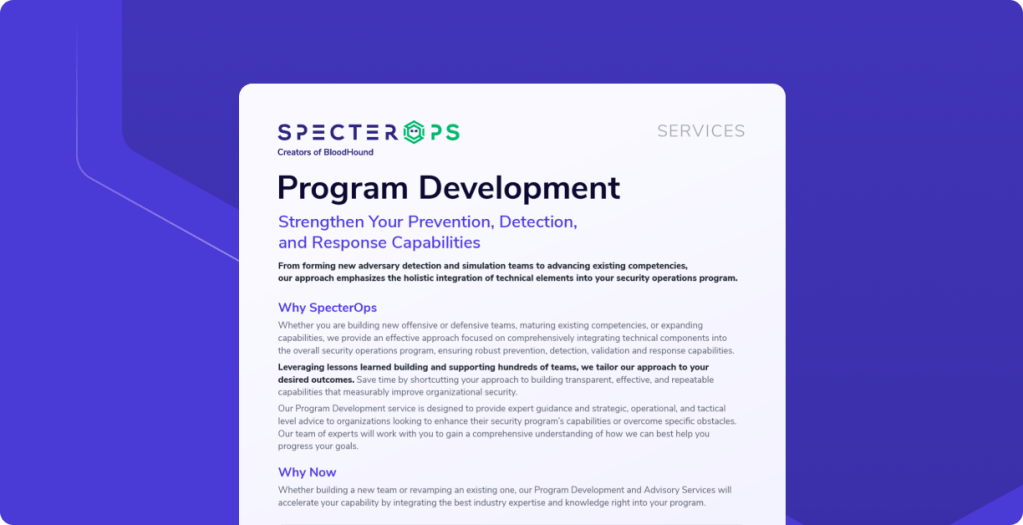 Program Development