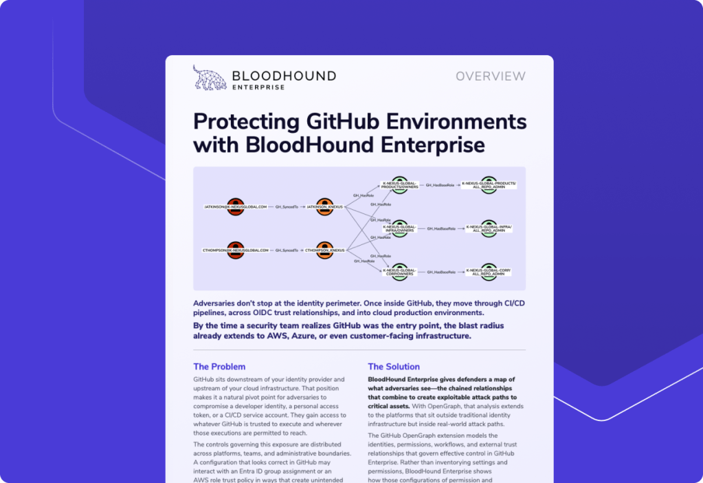 Protecting GitHub Environments with BloodHound Enterprise