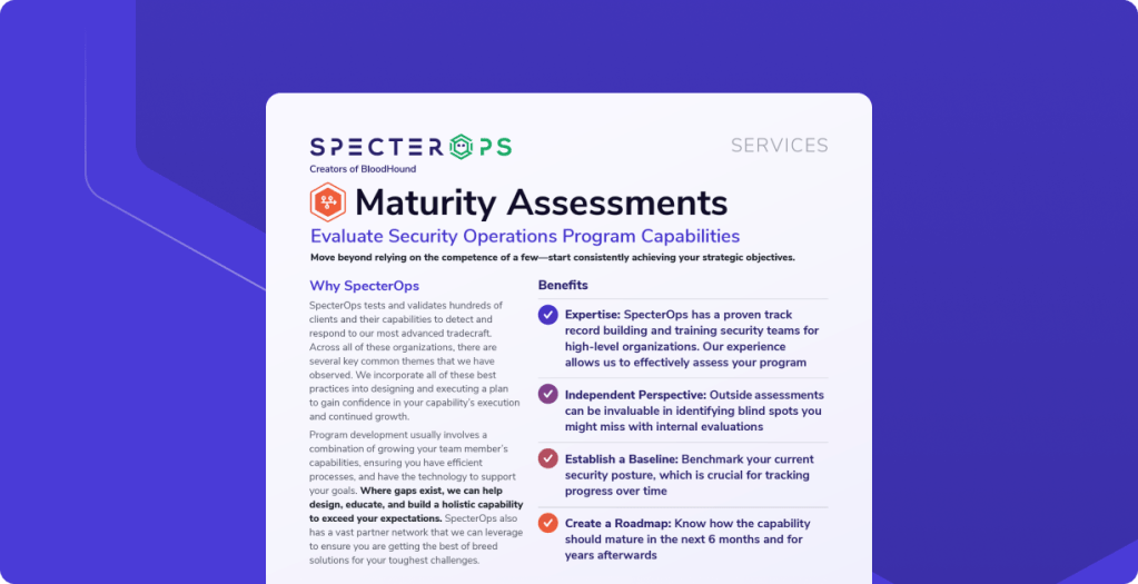 Maturity Assessments