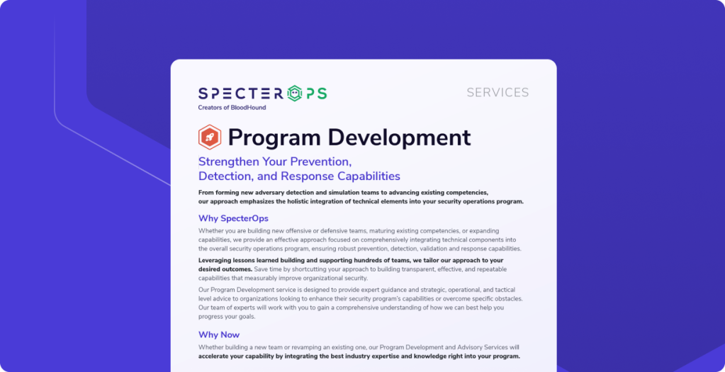 Program Development
