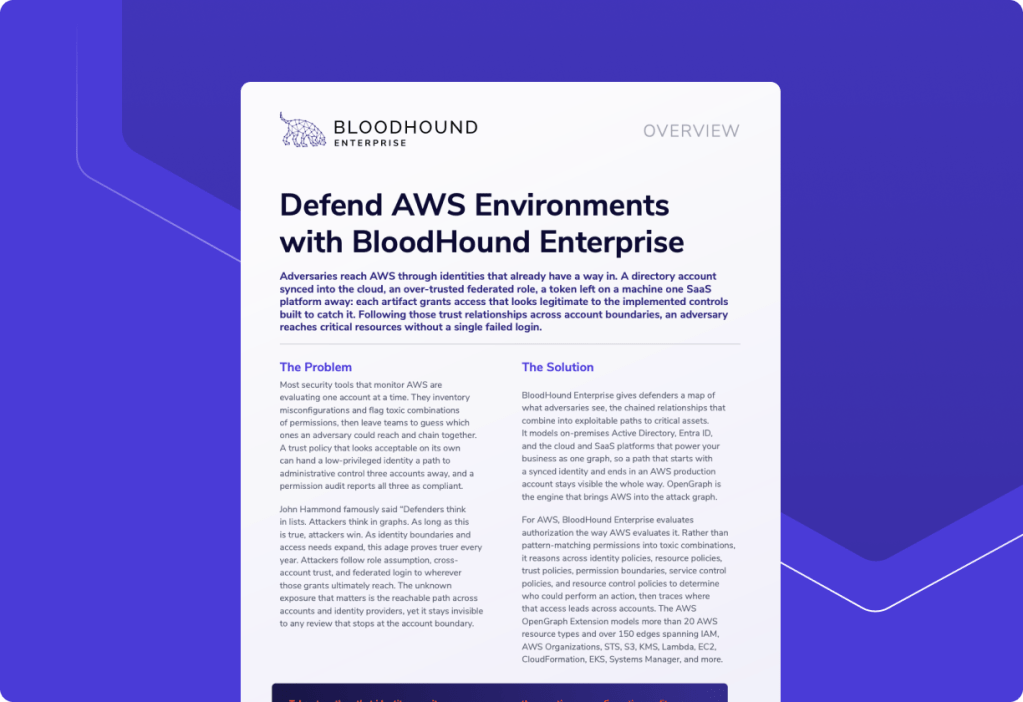 Defend AWS Environments with BloodHound Enterprise